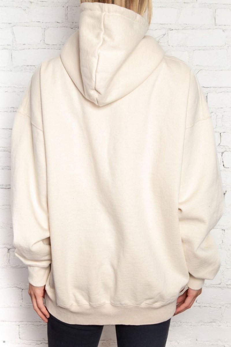 Sweat a Capuche Brandy Melville Christy North Shore Hawaii Blanche | SYG-94767114